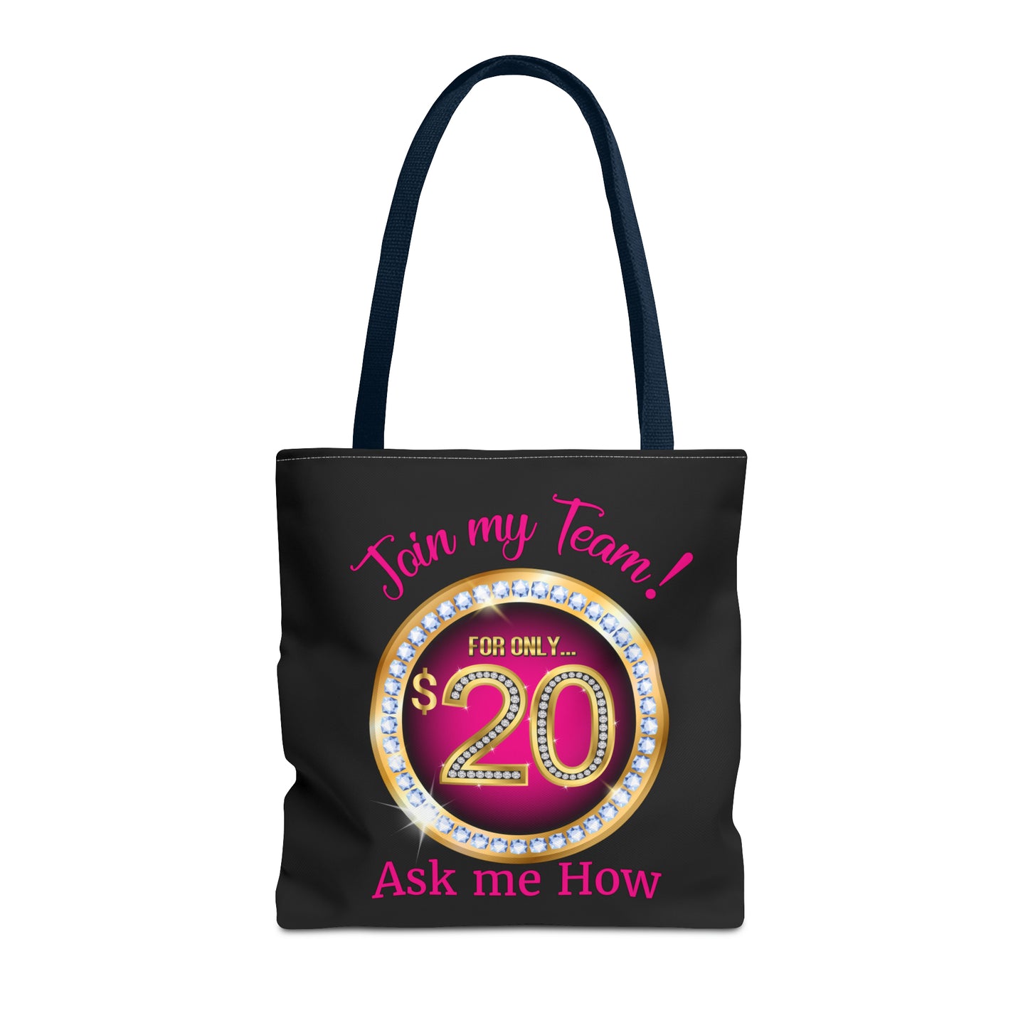 JOIN MY TEAM BLING TOTE