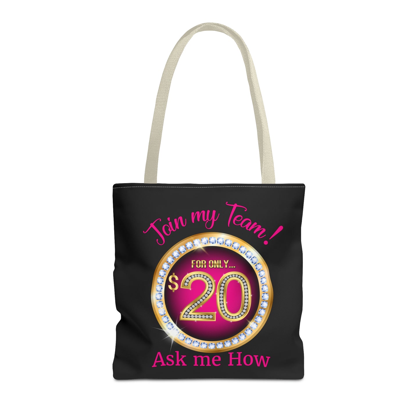 JOIN MY TEAM BLING TOTE