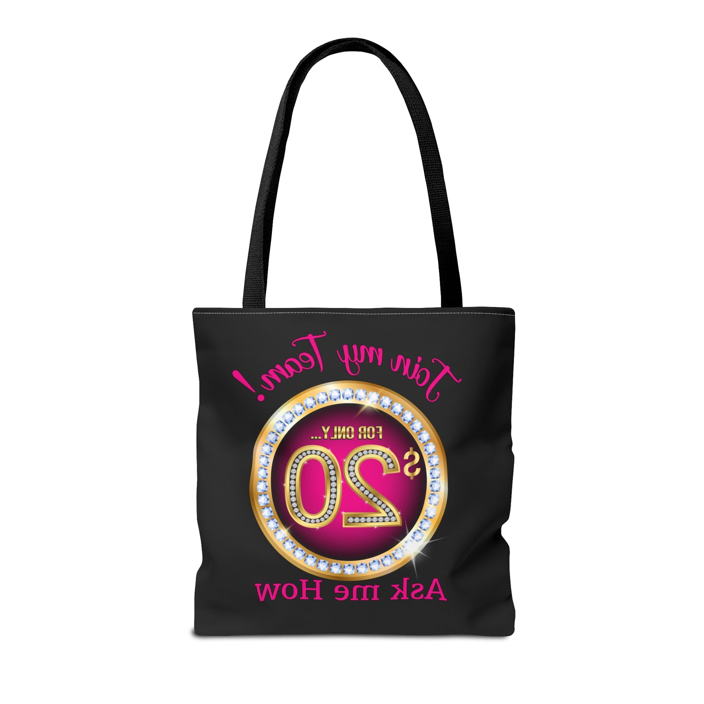 JOIN MY TEAM BLING TOTE