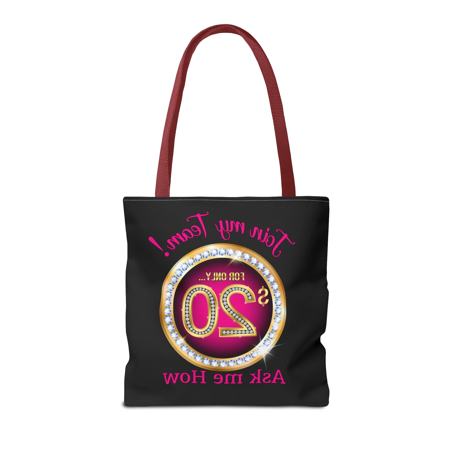 JOIN MY TEAM BLING TOTE