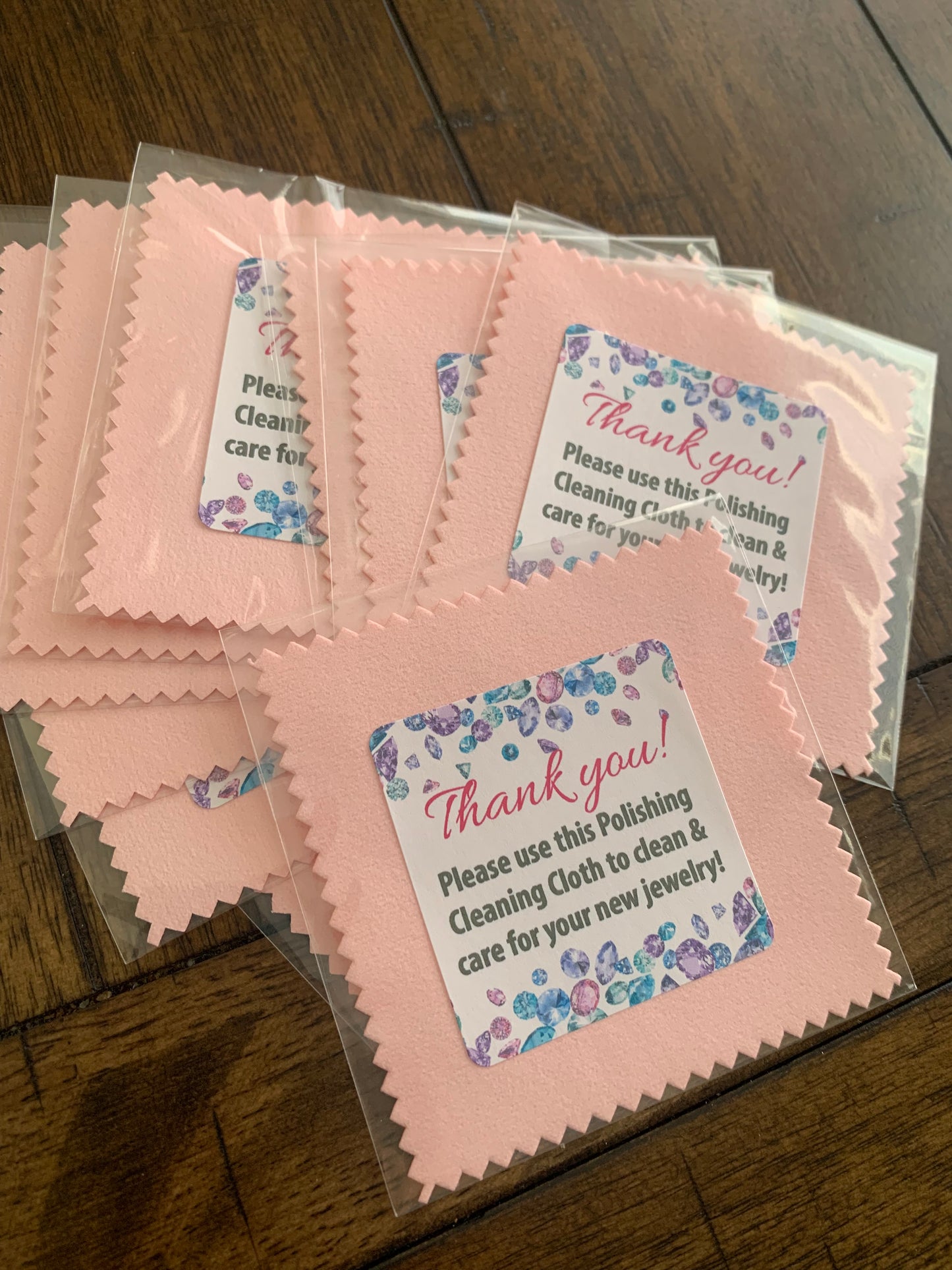 Bling - 4x6 Jewelry Care Cards - JEWELS PACK OF 25
