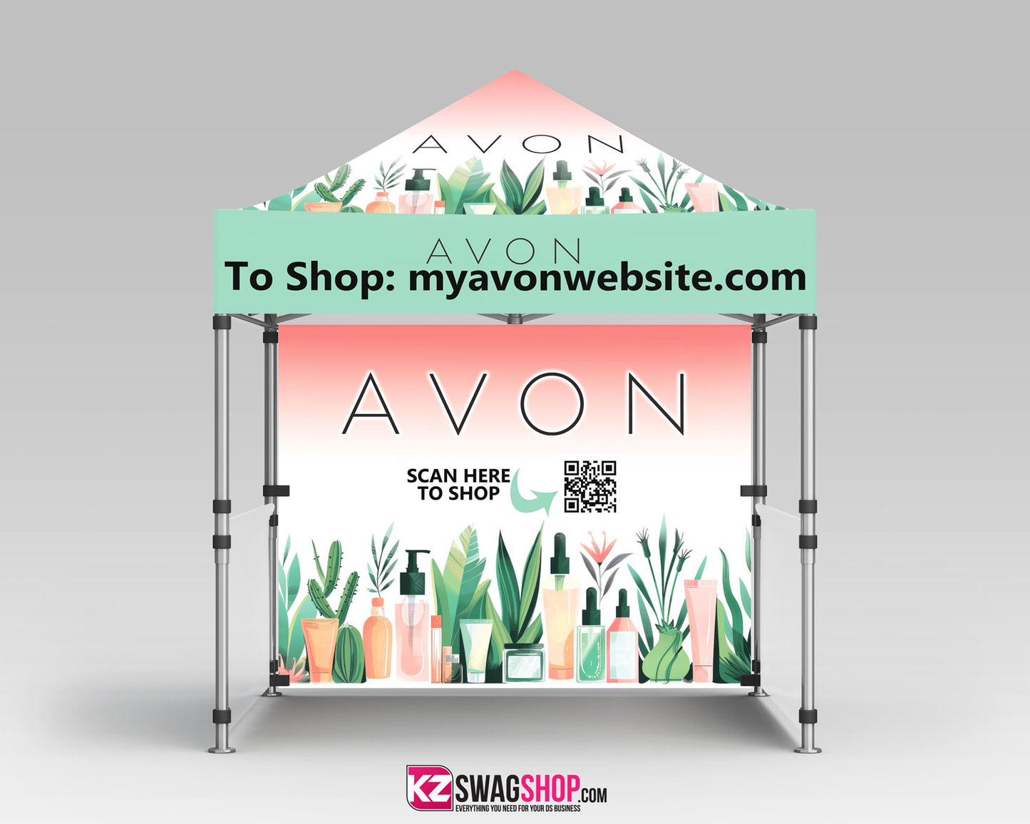 AVON Personalized 10x10 Event Tent (Full Color)