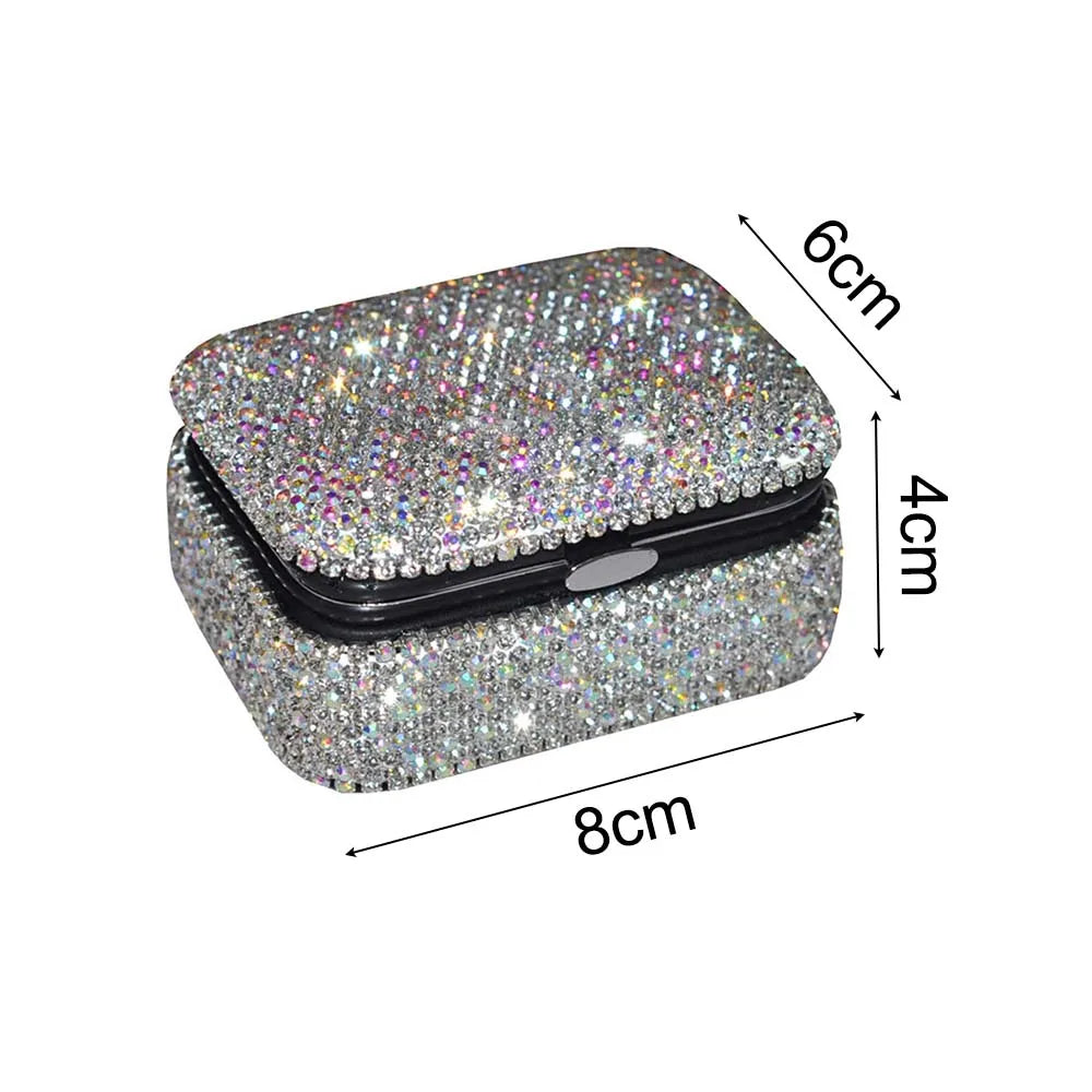 Rhinestones Bling Luxury Small Jewelry Box