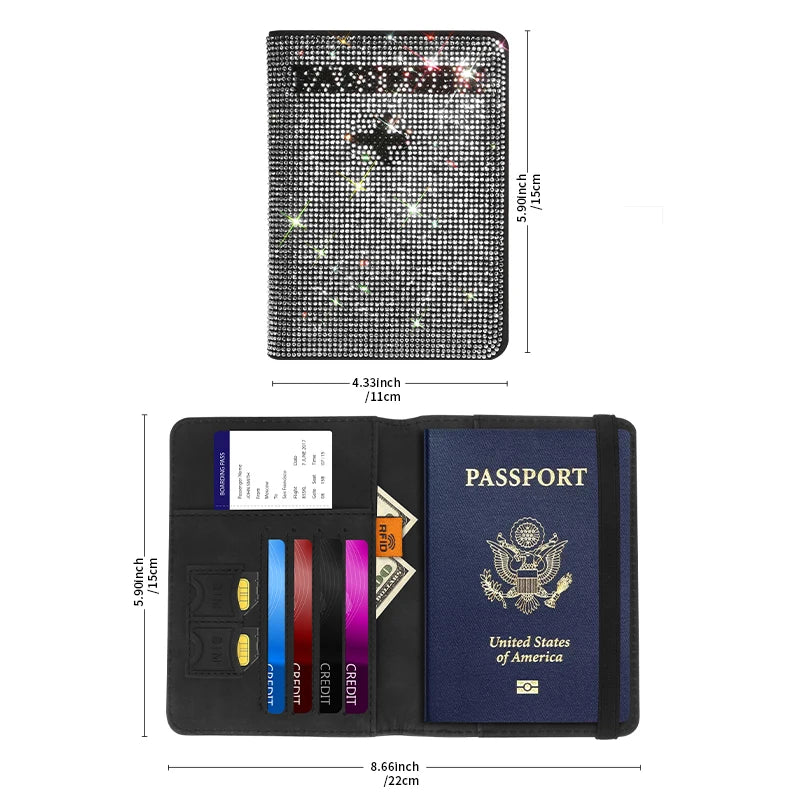 Bling Passport Cover - Assorted Colors