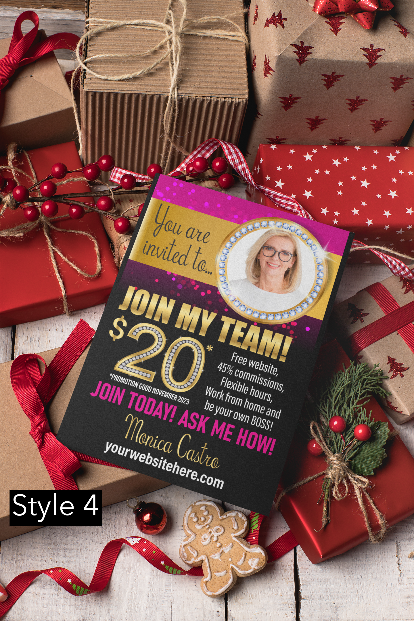 ***PRINTED ** 200 4x6 Bling November promotion