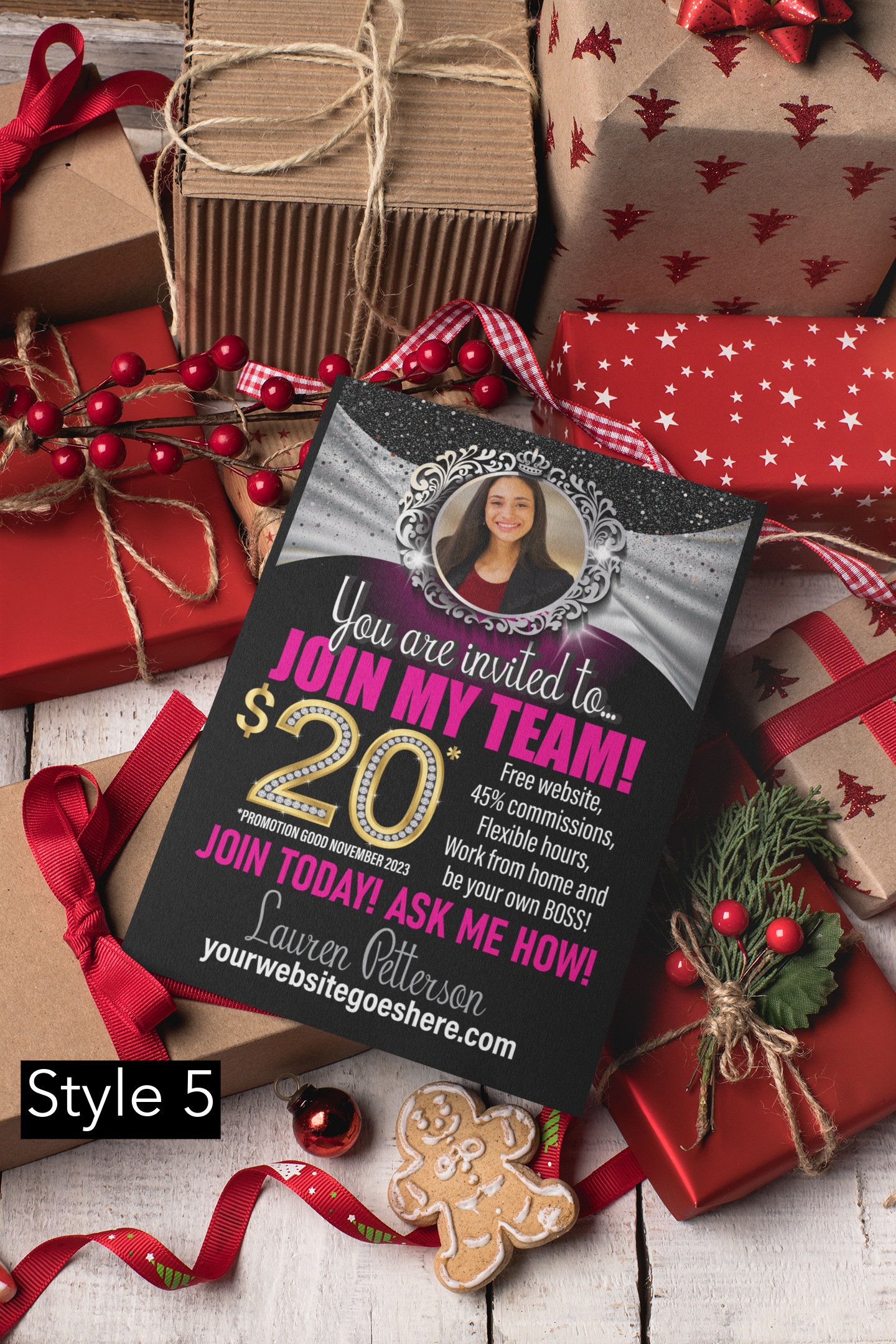 ***PRINTED ** 200 4x6 Bling November promotion