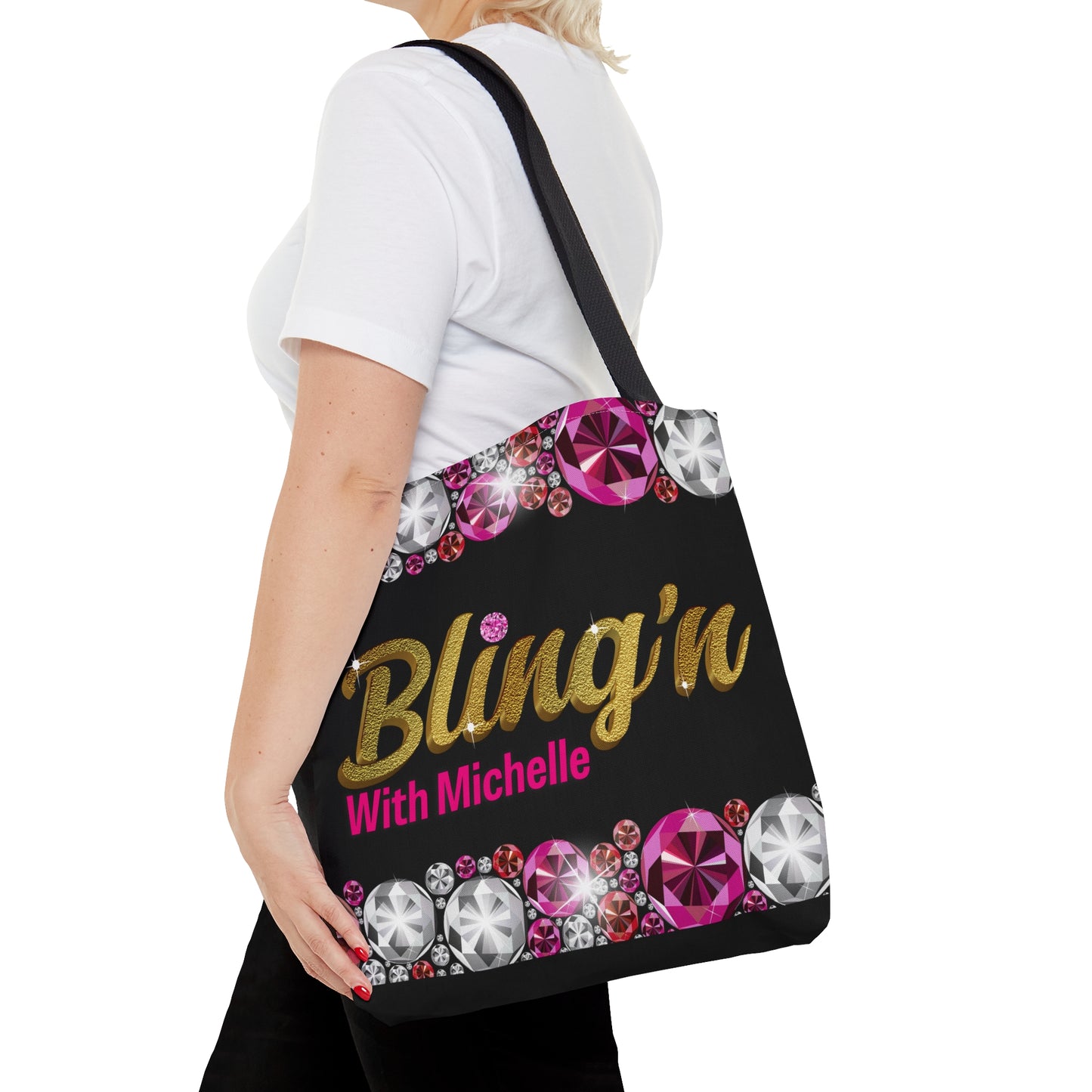 Bling Personalized Tote Bag - 2 sizes