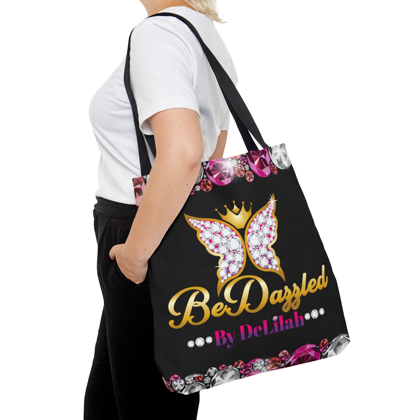 Bling Personalized Tote Bag - 2 sizes