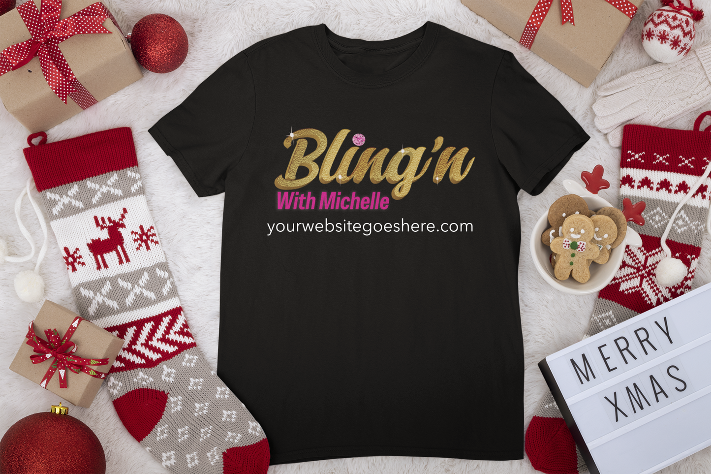 Bling Personalized Logo T-shirt