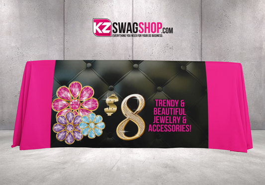 $8 Bling 50"x60" Fleece Table Cover - BLOOM