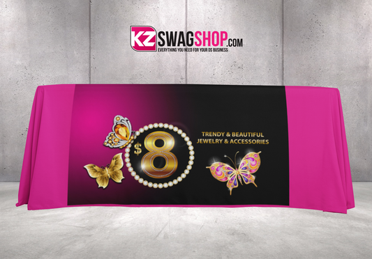 $8 Bling 50"x60" Fleece Table Cover - BEAUTIFLY