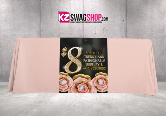 $8 Bling  24x72 Table Runner- ROSEGOLD