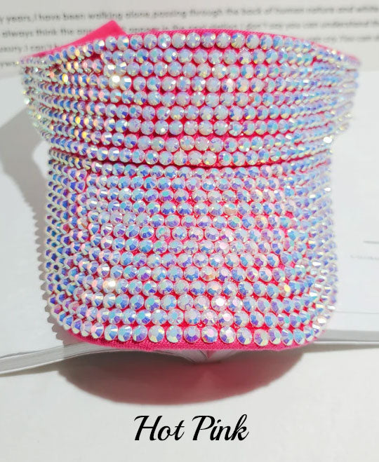 Bling Rhinestones Visor Hat