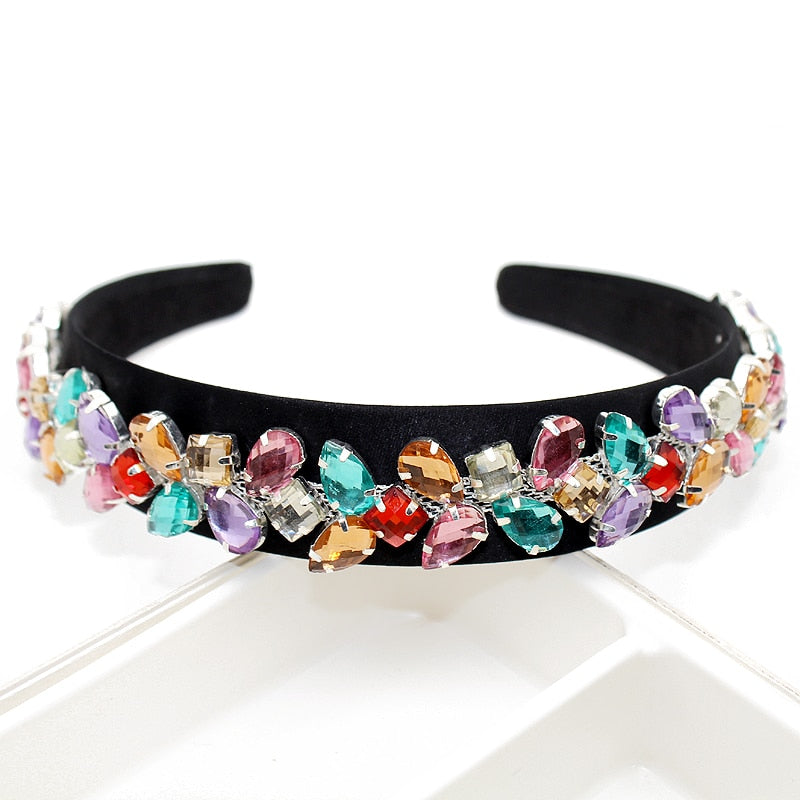 Bling sparkly colorful crystal headband rhinestone - Several styles