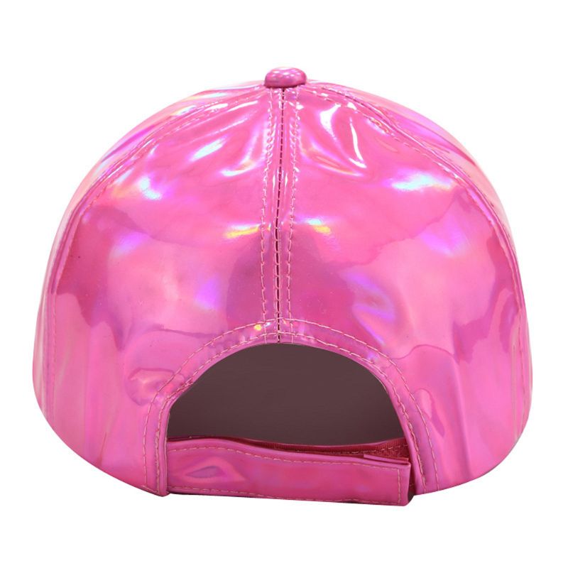 Faux Leather Metallic Hats