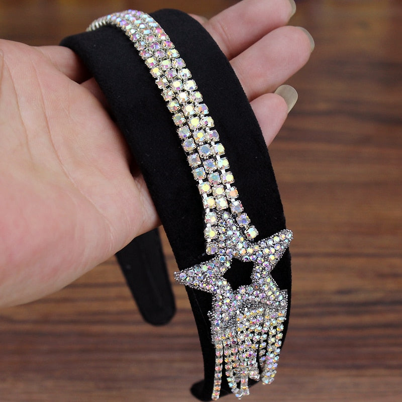 Bling sparkly colorful crystal headband rhinestone - Several styles