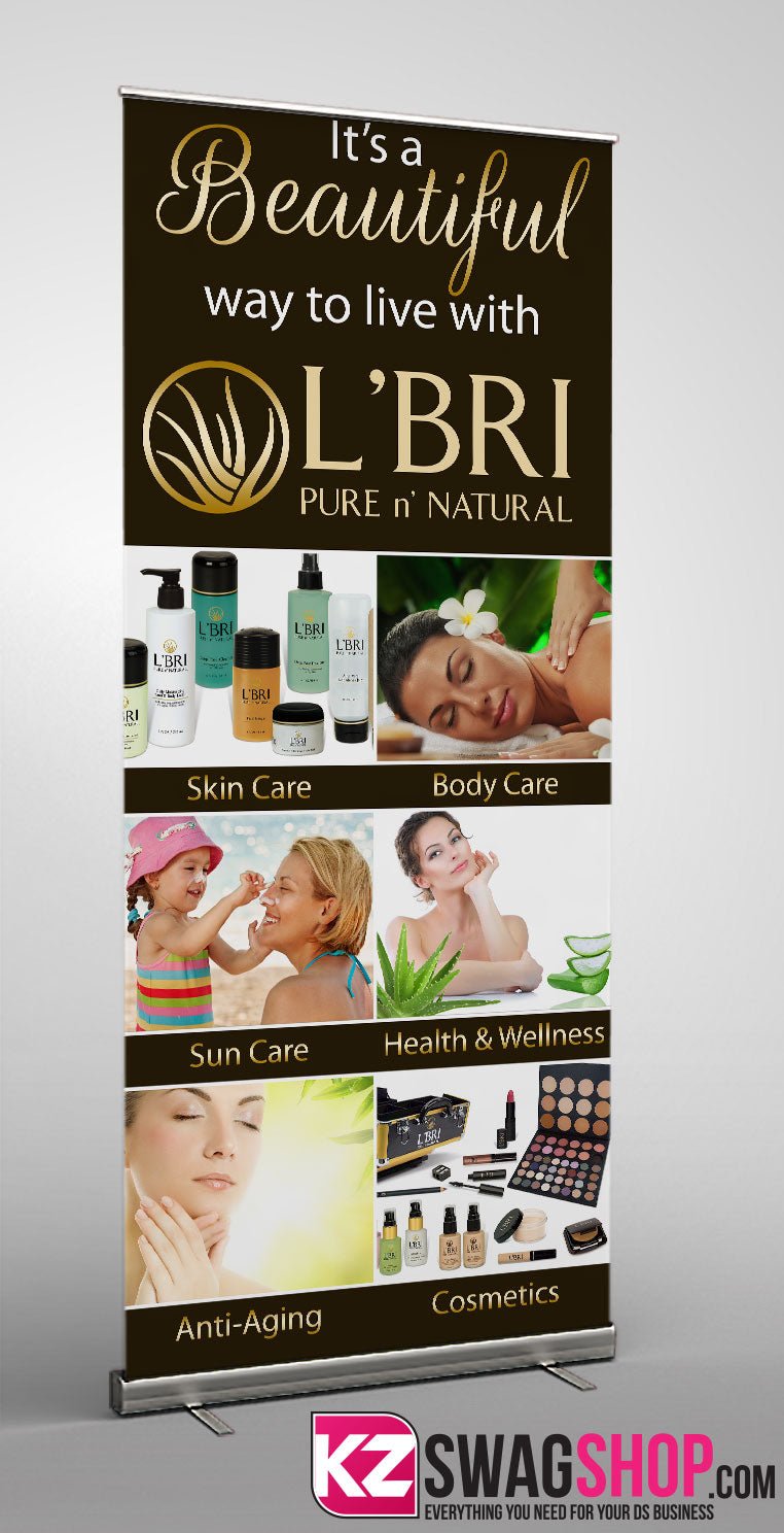 L'Bri-BANNER Retractable Banner - Style 1