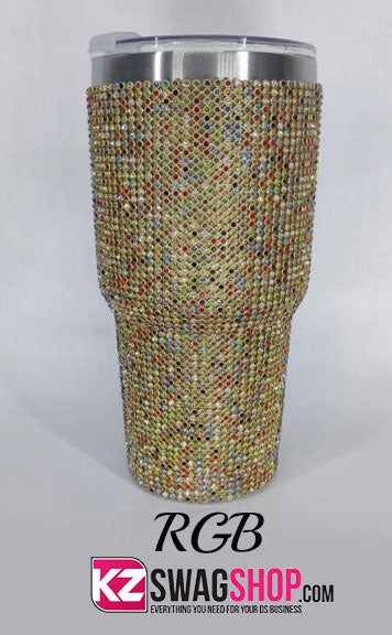 Bling Sparkling Rhinestone Stainless Steel Tumbler - 30oz - 10 COLORS!!!