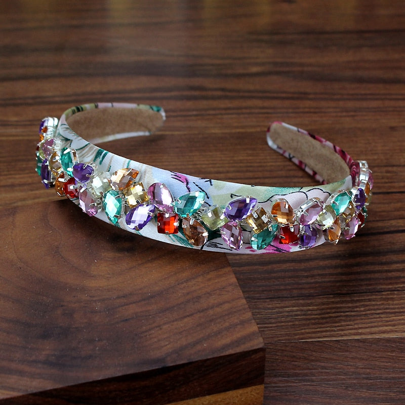 Bling sparkly colorful crystal headband rhinestone - Several styles