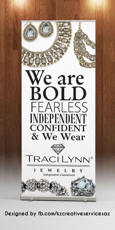 TRACY LYNN Retractable Banner - Style 1