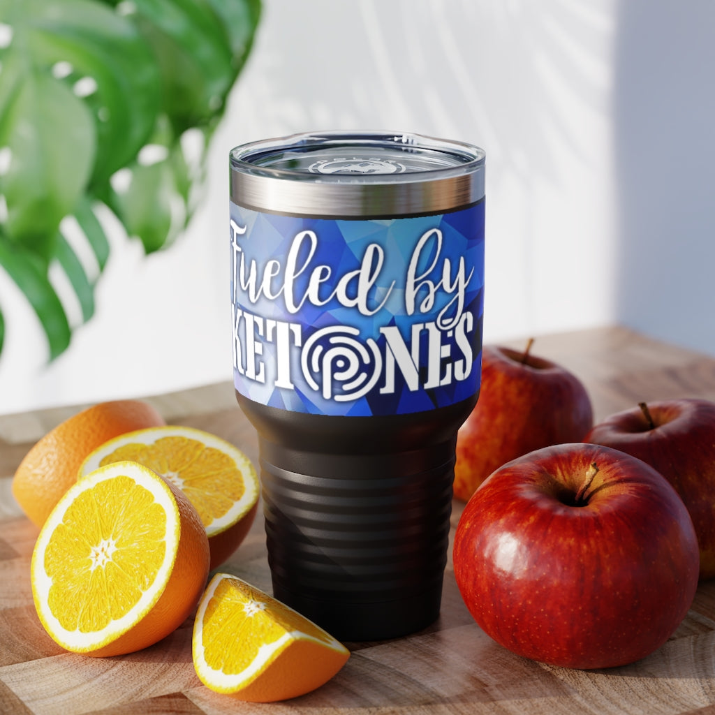 PRUVIT 30oz stainless steel black tumbler - STYLE 2