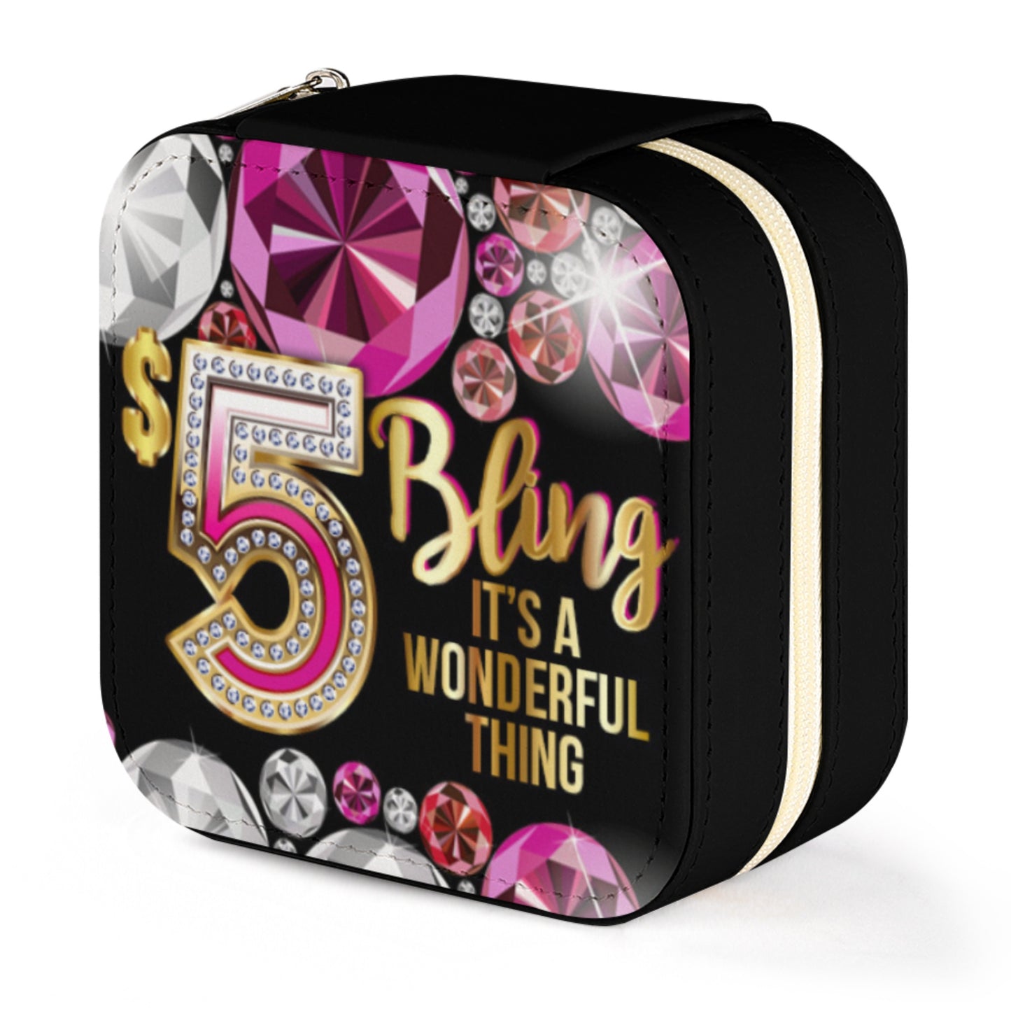 PU Leather Bling Jewelry Box