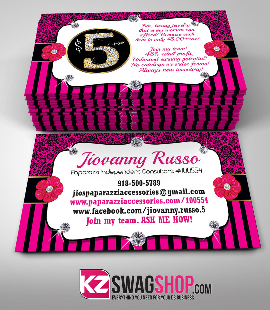 $5 Bling Jewelry Business Cards Style 9