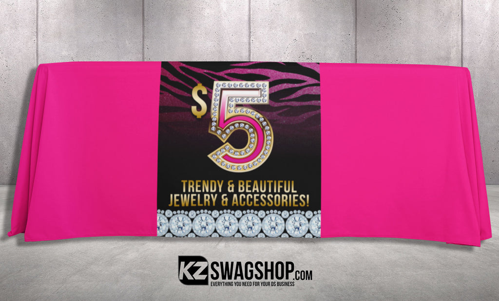 $5 Bling 24x72 Table Runner- WILD
