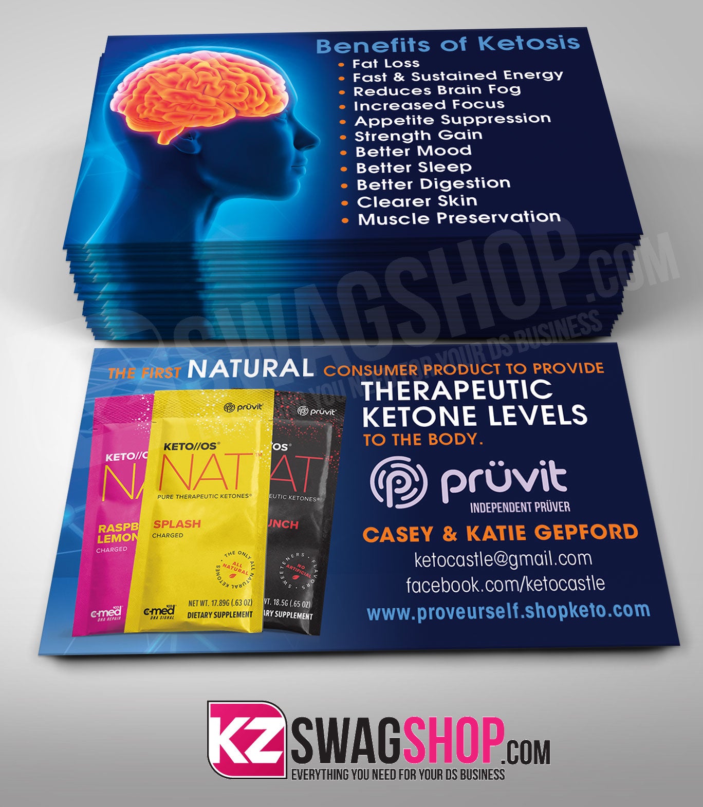 Pruvit Business Cards Style 1