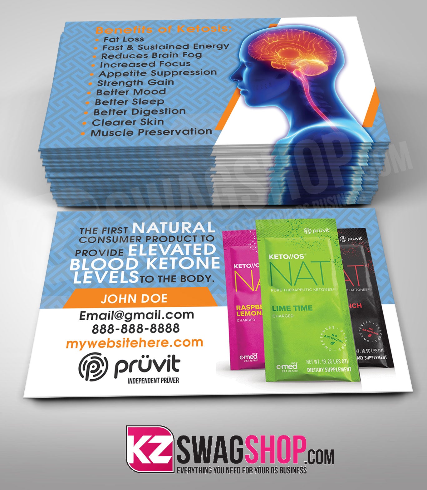 Pruvit Business Cards Style 3