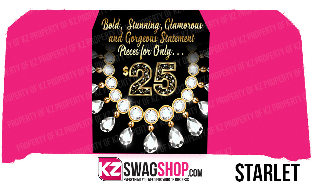 $5 Bling 24x72 Table Runner- SPECIALTY $25 JEWELRY