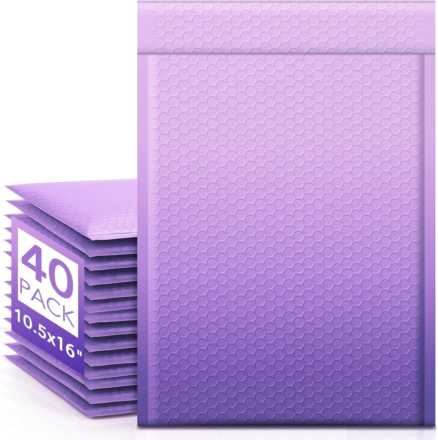 10.5x16 Bubble-Mailer Padded Envelope | Gradient Purple