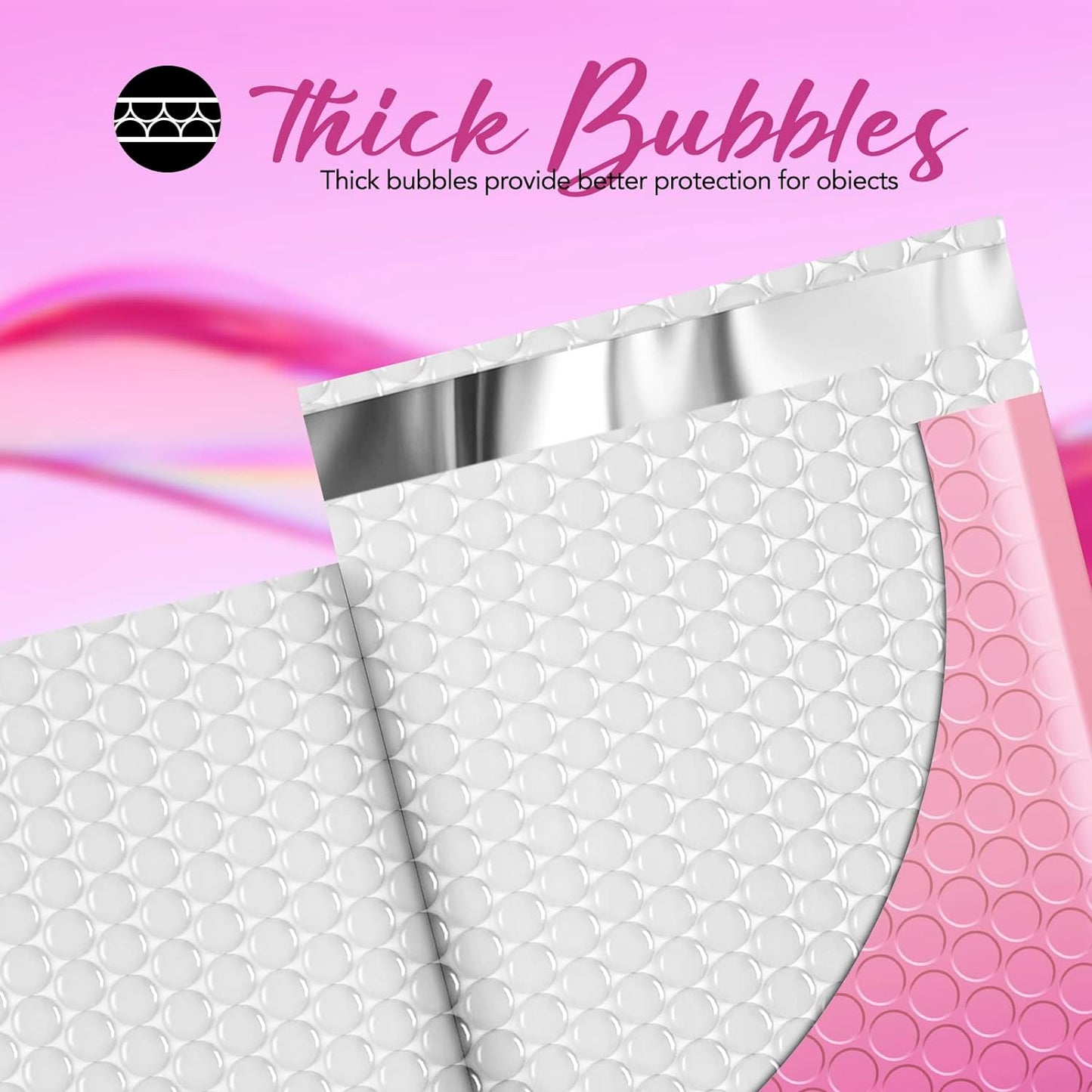 4x8 Bubble-Mailer Padded Envelope | Gradient Pink