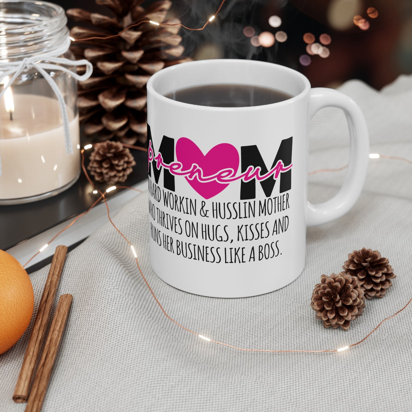 Ceramic Mug, (11oz, 15oz) MomPreneur