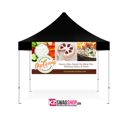 Diplicious 6x3 horizontal vinyl banner style 3