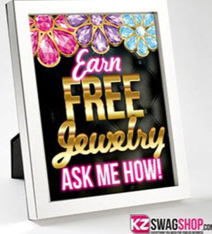Bling Table Sign Print Out - Earn FREE Jewelry in Bloom – KZ Swag Shop