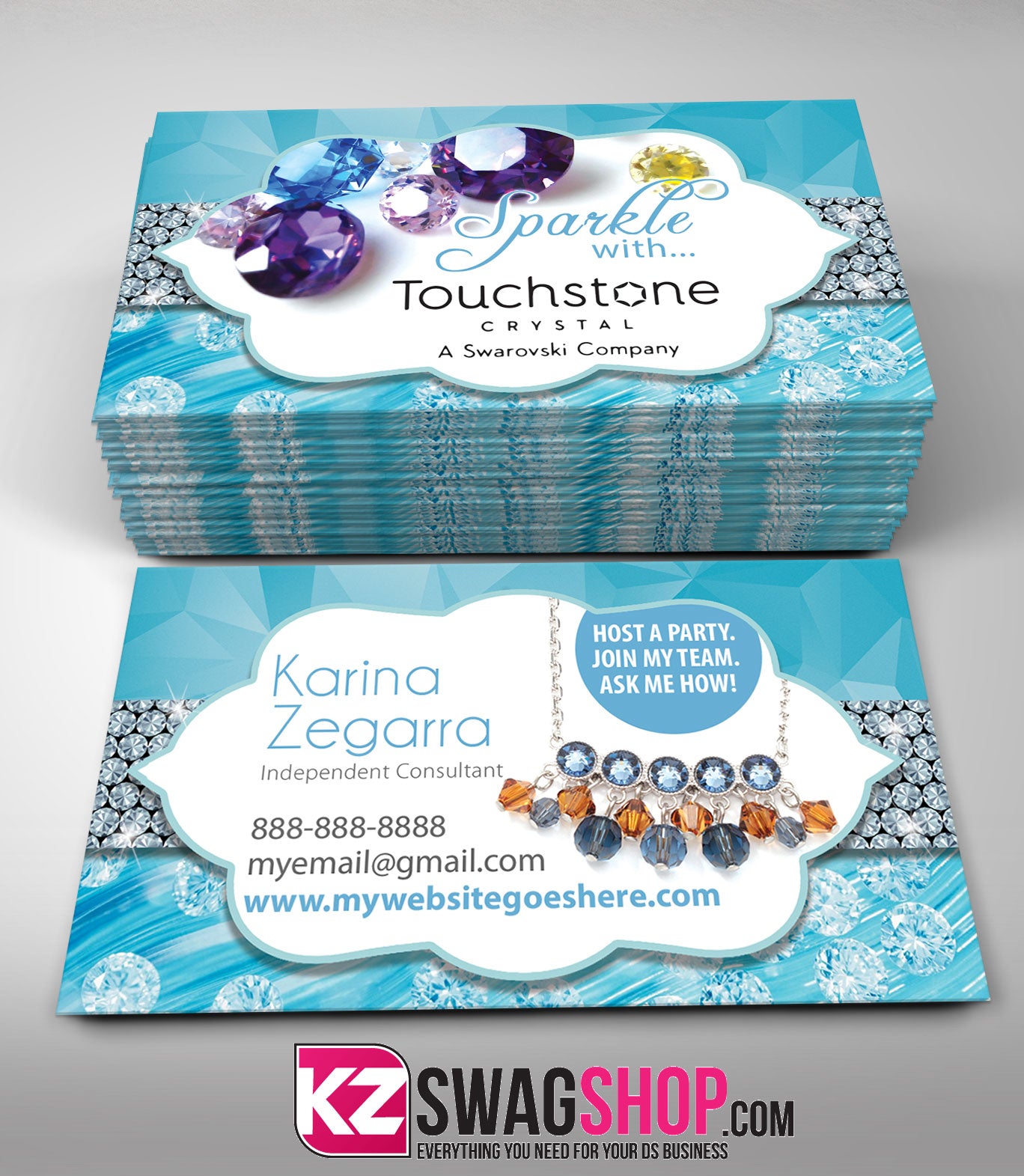 TOUCHSTONE CRYSTAL Business Cards Style 3