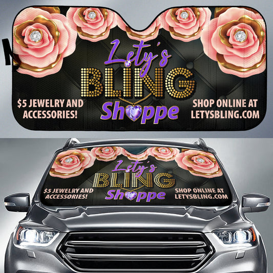 $5 Bling Car Shade Personalized