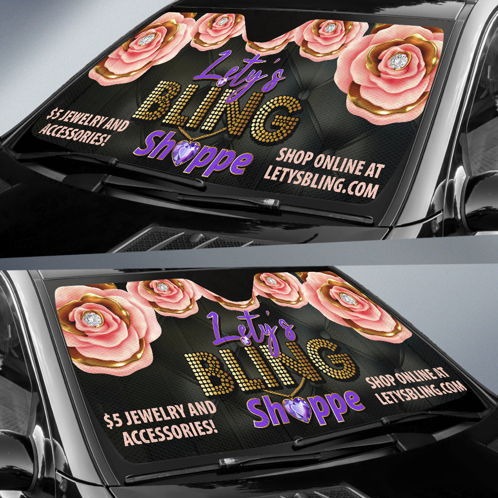 $5 Bling Car Shade Personalized