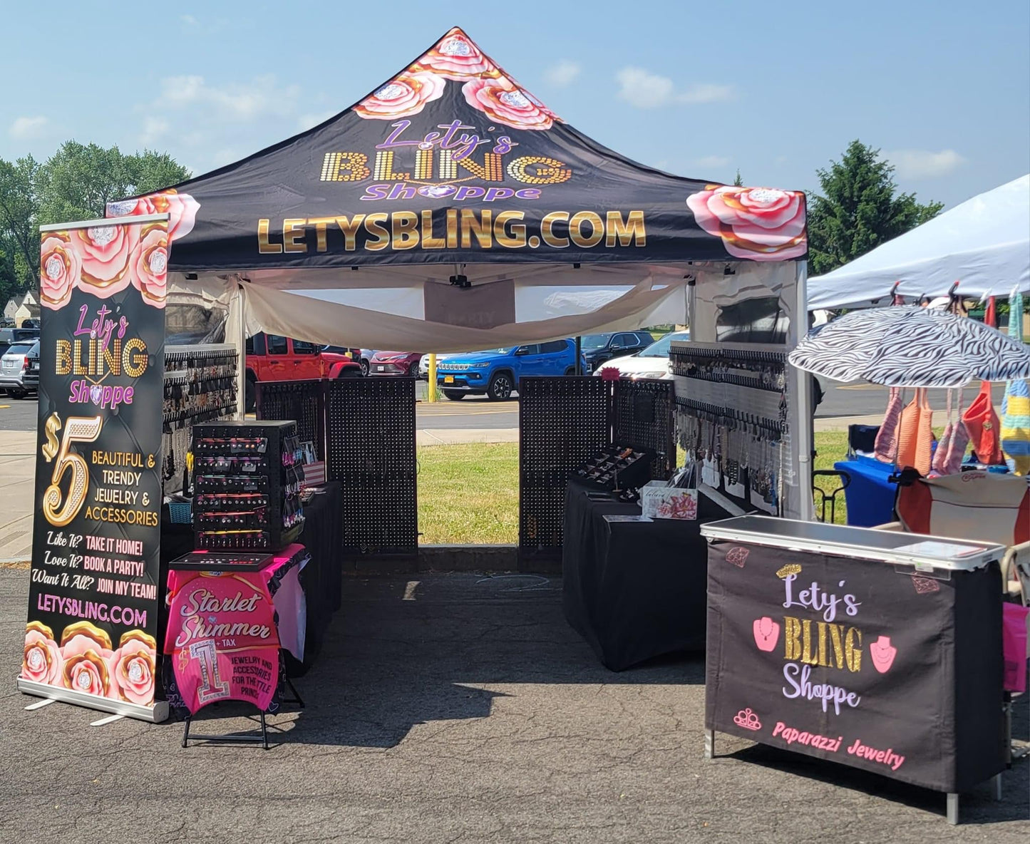 Bling Personalized 10x10 Event Tent (Full Color)