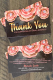 $5 Bling Thank You Cards- ALL DESIGNS - PERSONALIZED