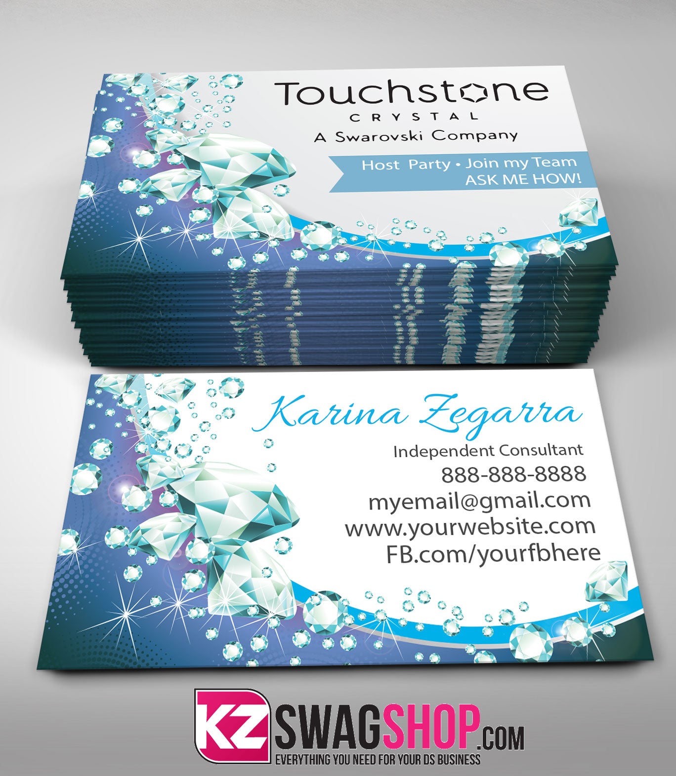 TOUCHSTONE CRYSTAL Business Cards Style 4