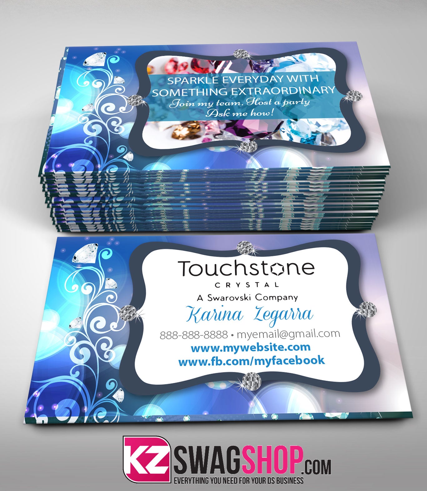 TOUCHSTONE CRYSTAL Business Cards Style 5