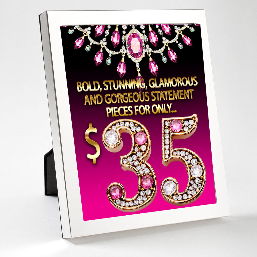 $8 Bling Table Sign Print Out Zi collection $35 – KZ Swag Shop
