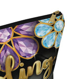 Accessory Pouch w T-bottom - BLOOM - 2 SIZES AVAILABLE!!