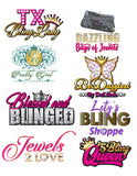 Bling Personalized 10x10 Event Tent (Full Color)