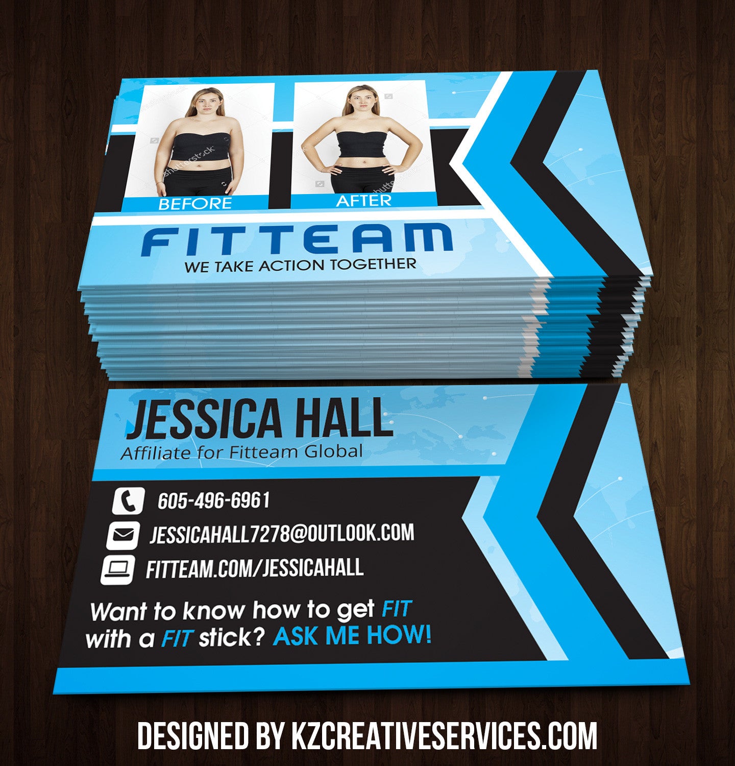 FitTeam GLobal Business Cards Style 2