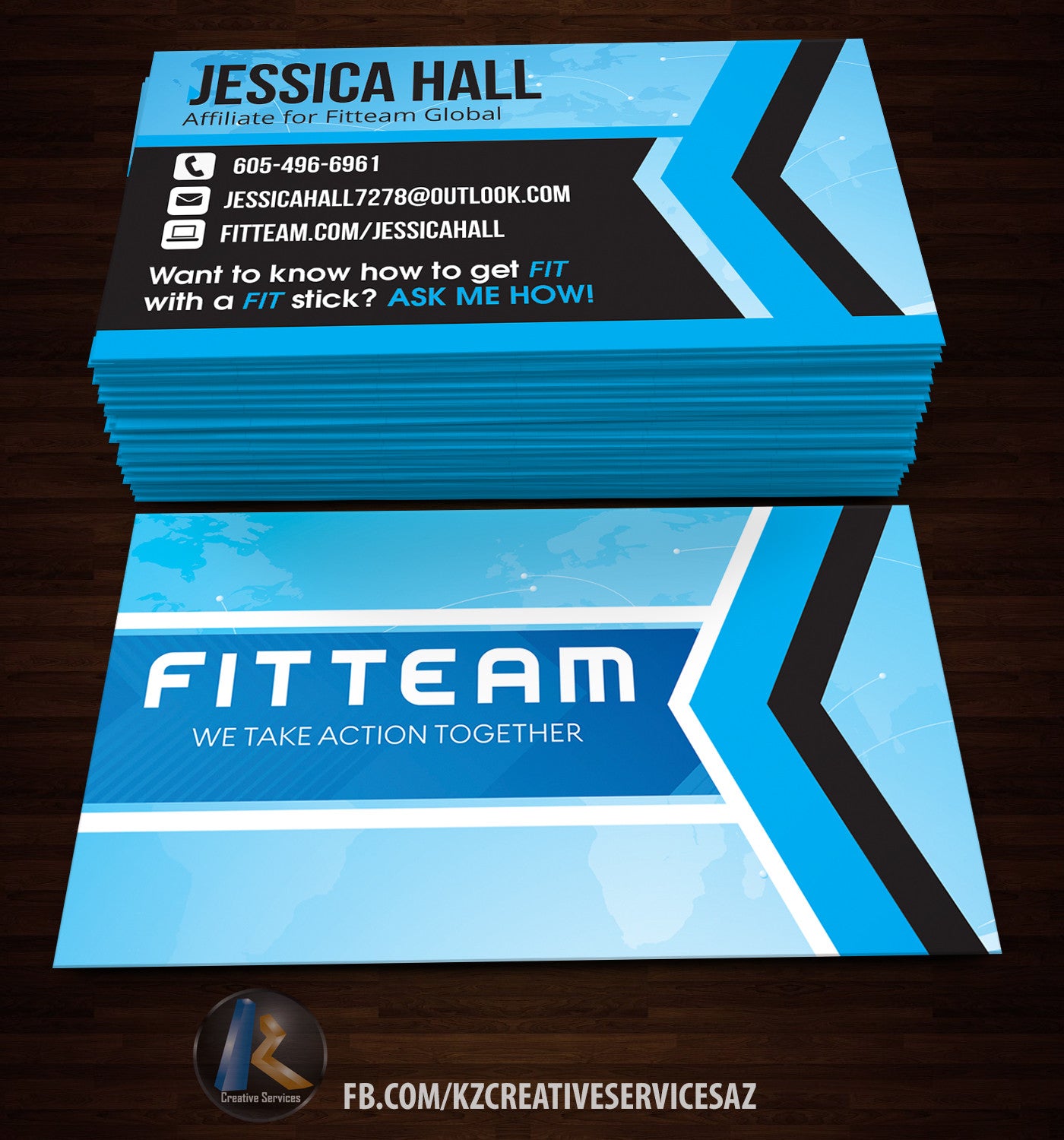 FitTeam GLobal Business Cards Style 3