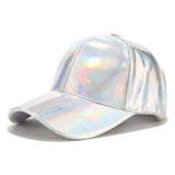Faux Leather Metallic Hats
