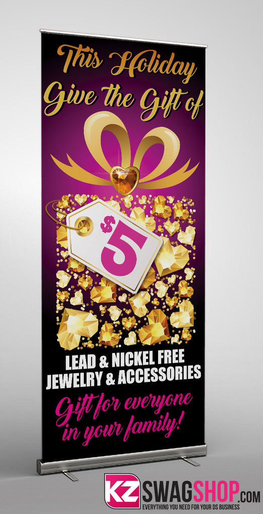 Bling Retractable Banner HOLIDAY 1
